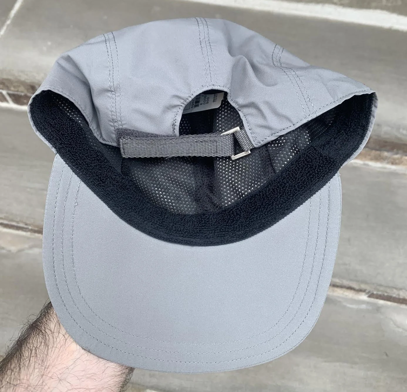 Prada 5 Panel Grey / Red Strapback (Size XL) NWT — RootsBK